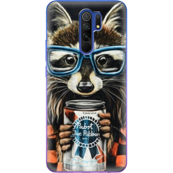 

Силиконовый чехол BoxFace Xiaomi Redmi 9 Енот с банкой (40233-up1333)