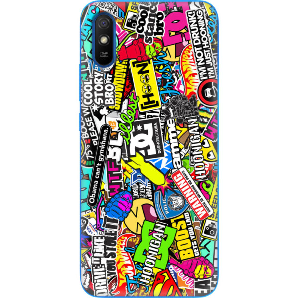 

Силиконовый чехол BoxFace Xiaomi Redmi 9A Multicolored Inscriptions (40304-up880)