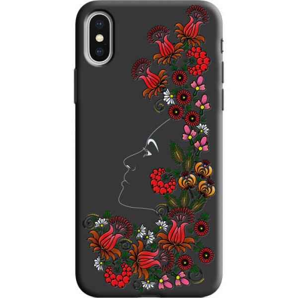

Силиконовый чехол BoxFace Apple iPhone X 3D Ukrainian Muse (32139-bk64)