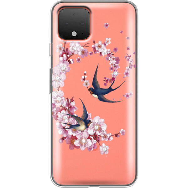 

Силиконовый чехол BoxFace Google Pixel 4 Swallows and Bloom (38487-rs4)