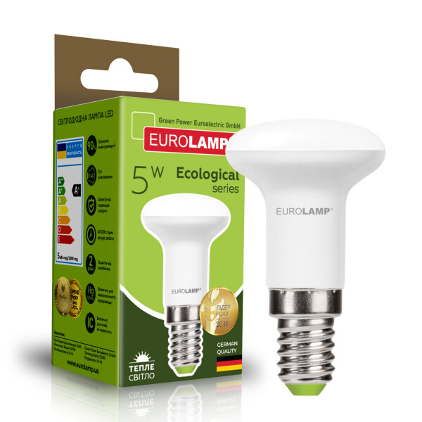 

Лампа светодиодная Eurolamp "D" R39 5W E14 3000K (LED-R39-05142(P)