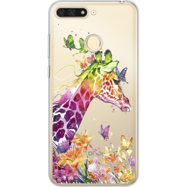 

Силиконовый чехол BoxFace Huawei Honor 7C Colorful Giraffe (33854-cc14)