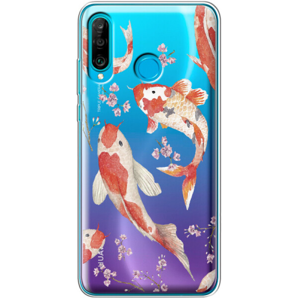 

Силиконовый чехол BoxFace Huawei P30 Lite Japanese Koi Fish (36871-cc3)