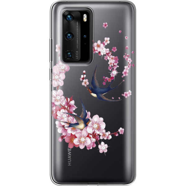 

Силиконовый чехол BoxFace Huawei P40 Pro Swallows and Bloom (39750-rs4)