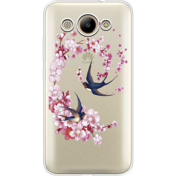 

Силиконовый чехол BoxFace Huawei Y3 2017 Swallows and Bloom (30977-rs4)
