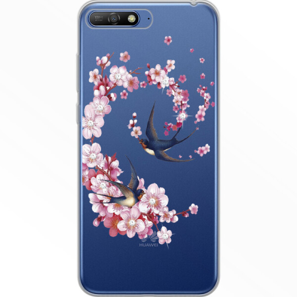 

Силиконовый чехол BoxFace Huawei Y6 2018 Swallows and Bloom (33371-rs4)