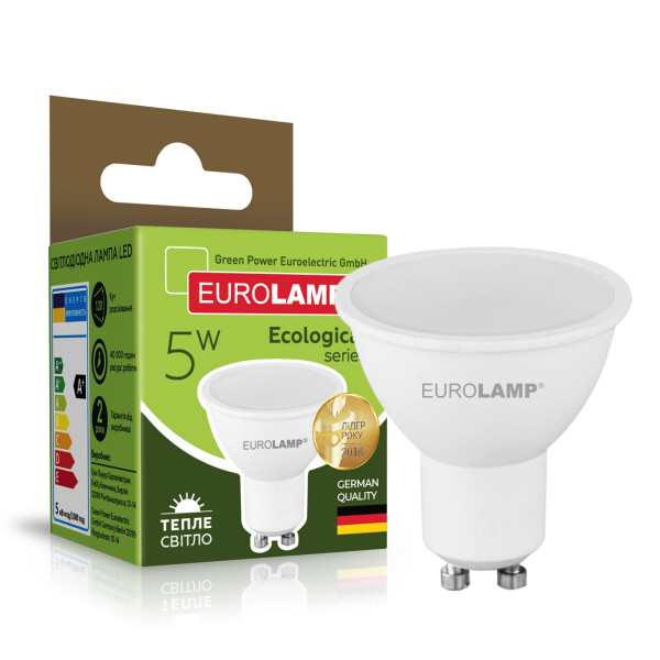 

Лампа светодиодная Eurolamp "D" SMD MR16 5W GU10 3000K (-SMD-05103(D)