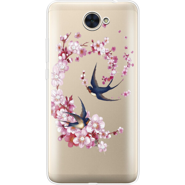 

Силиконовый чехол BoxFace Huawei Y7 2017 Swallows and Bloom (30978-rs4)