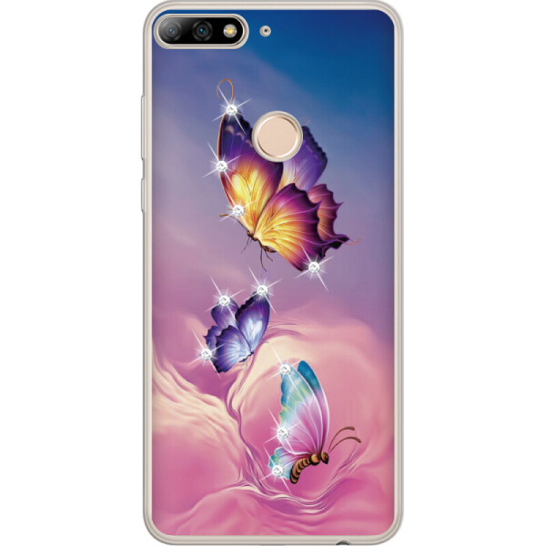 

Силиконовый чехол BoxFace Huawei Y7 Prime 2018 Butterflies (33373-rs19)