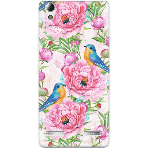 

Силиконовый чехол BoxFace Lenovo A6010 Birds and flowers (24539-up2376)