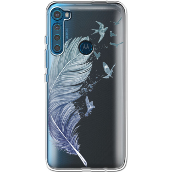 

Силиконовый чехол BoxFace Motorola One Fusion Plus Feather (40947-cc38)