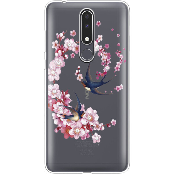 

Силиконовый чехол BoxFace Nokia 3.1 Plus Swallows and Bloom (36116-rs4)