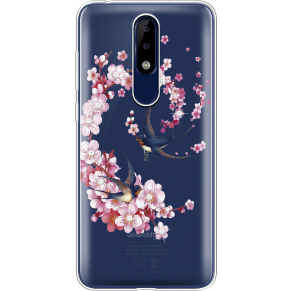 

Силиконовый чехол BoxFace Nokia 5.1 Plus Swallows and Bloom (36117-rs4)