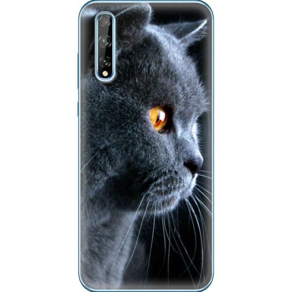 

Силиконовый чехол BoxFace Huawei P Smart S English cat (40353-up1346)