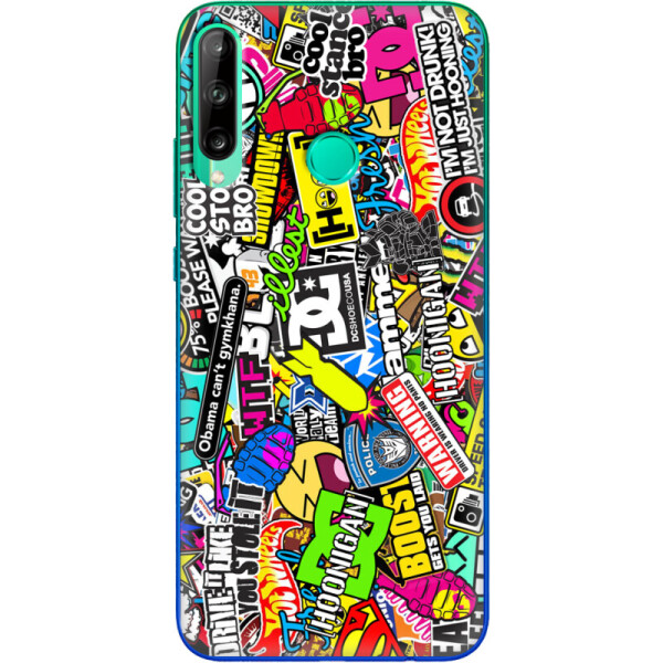 

Силиконовый чехол BoxFace Huawei P40 Lite E Multicolored Inscriptions (39374-up880)