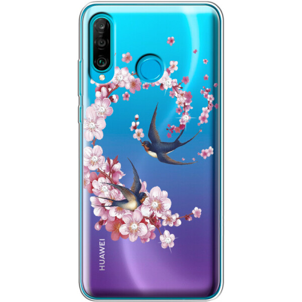 

Силиконовый чехол BoxFace Huawei P30 Lite Swallows and Bloom (36871-rs4)