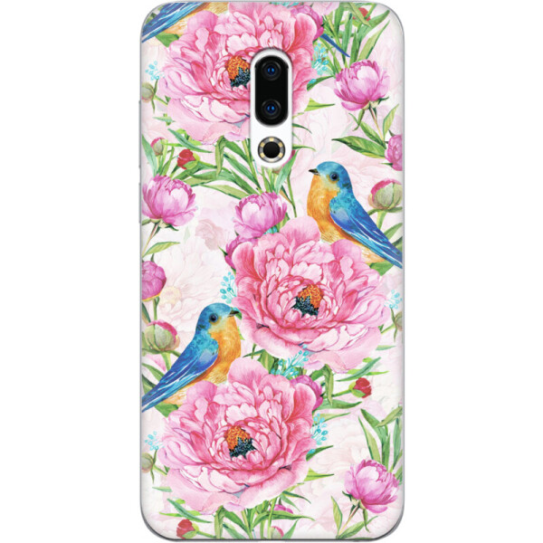 

Силиконовый чехол BoxFace Meizu 16 Plus Birds and flowers (35583-up2376)