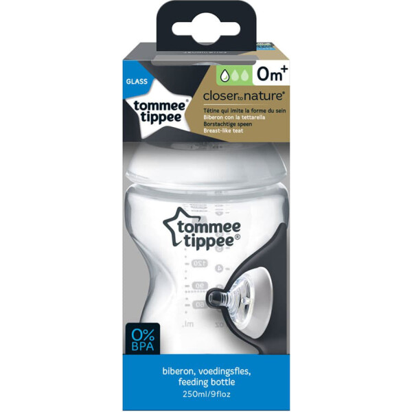

Бутылочка для кормления стеклянная Tommee Tippee 250 мл