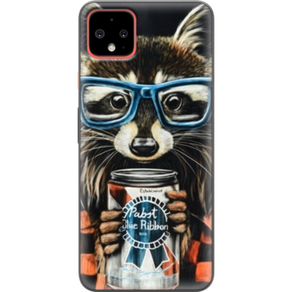 

Силиконовый чехол BoxFace Google Pixel 4 XL Енот с банкой (38491-up1333)