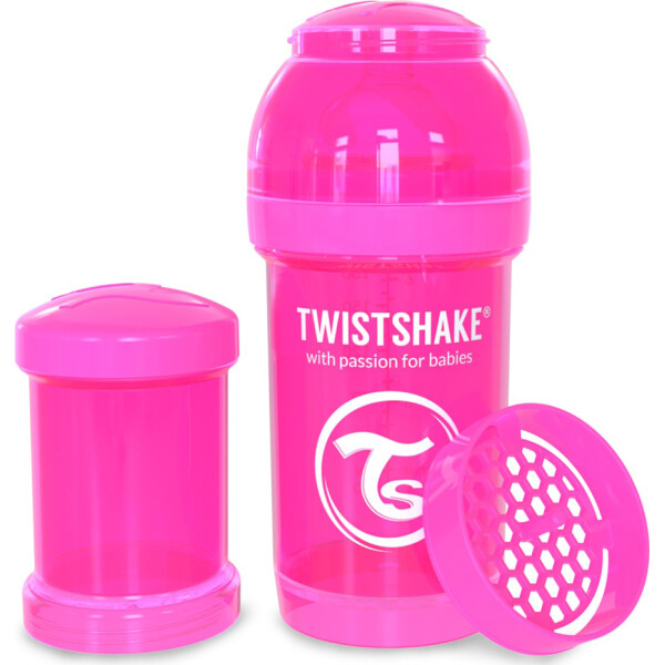 

Антиколиковая бутылочка Twistshake 180мл розовая (78001)