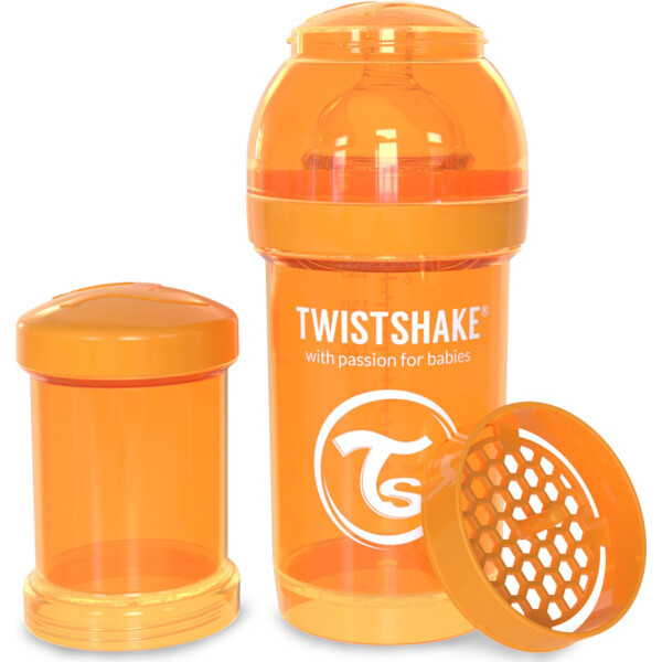 

Антиколиковая бутылочка Twistshake 180мл оранжевая 78003