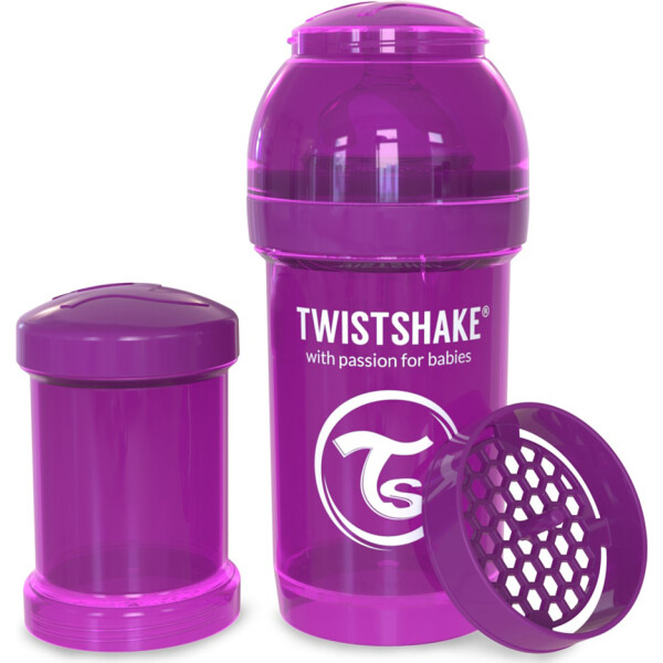 Акция на Антиколиковая бутылочка Twistshake 180мл фиолетовая 78005 от Allo UA