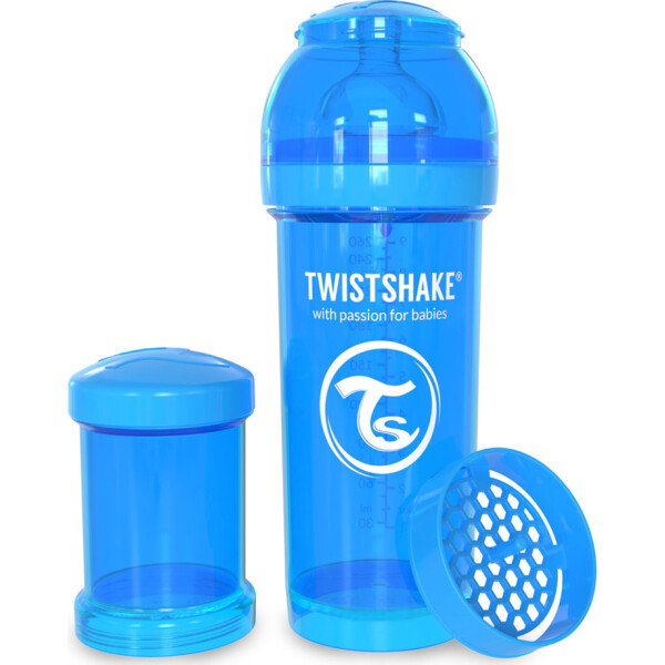 

Антиколиковая бутылочка Twistshake 260мл голубая 78008