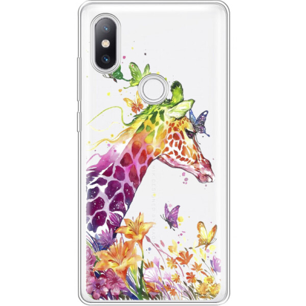

Силиконовый чехол BoxFace Xiaomi Mi Mix 2s Colorful Giraffe (33501-cc14)