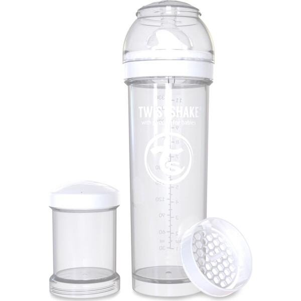 

Антиколиковая бутылочка Twistshake 330 мл белая 78018
