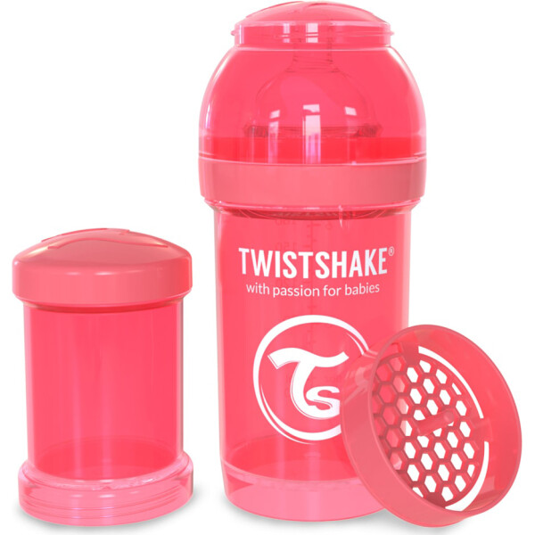 

Антиколиковая бутылочка Twistshake 180мл персиковая 78031