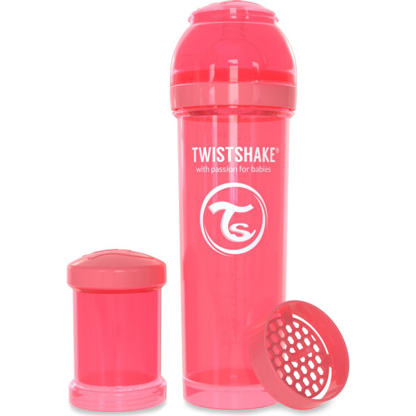 

Антиколиковая бутылочка Twistshake 330 мл персиковая 78033