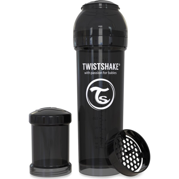 

Антиколиковая бутылочка Twistshake 330 мл черная 78044