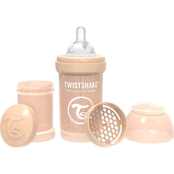 

Антиколиковая бутылочка Twistshake 180мл бежевая 78253