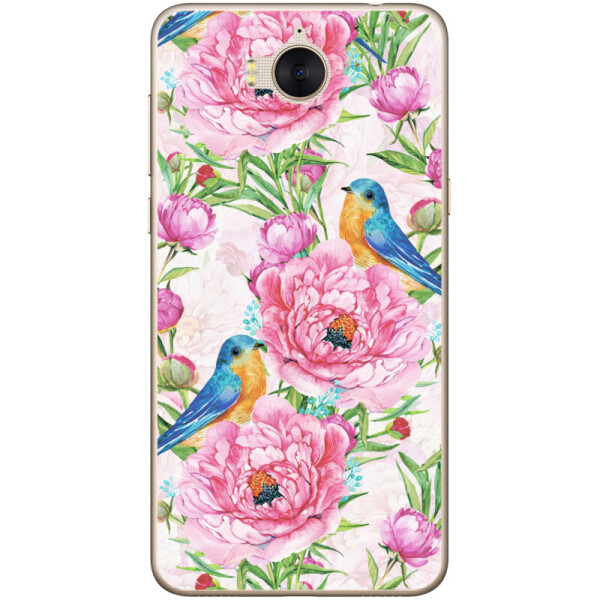 

Силиконовый чехол BoxFace Huawei Y5 2017 Birds and flowers (30871-up2376)