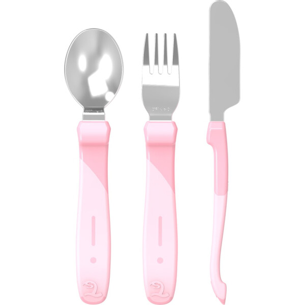

Набор столовых приборов Twistshake 12+мес светло-розовый 78209