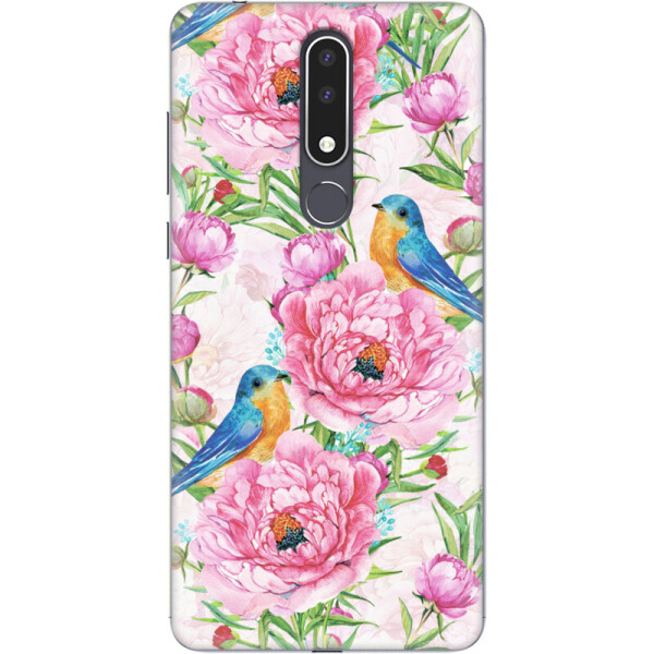 

Силиконовый чехол BoxFace Nokia 3.1 Plus Birds and flowers (36116-up2376)