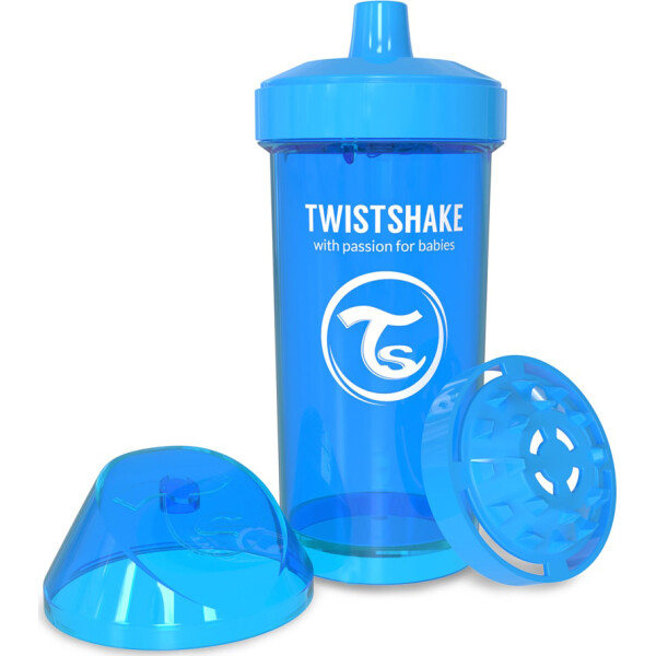 

Детская чашка Twistshake 360мл 12+мес голубая 78069
