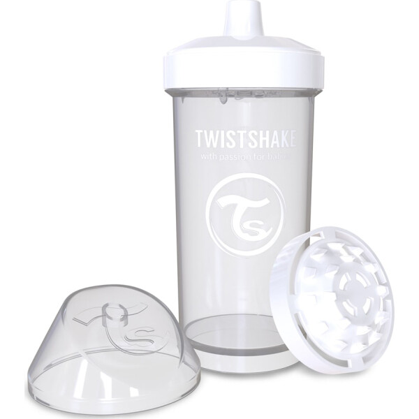 

Детская чашка Twistshake 360мл 12+мес белая 78073