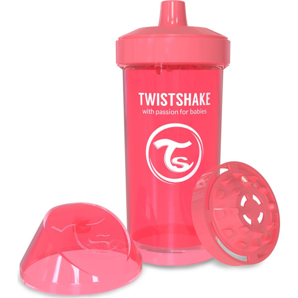 

Детская чашка Twistshake 360мл 12+мес персиковая 78074