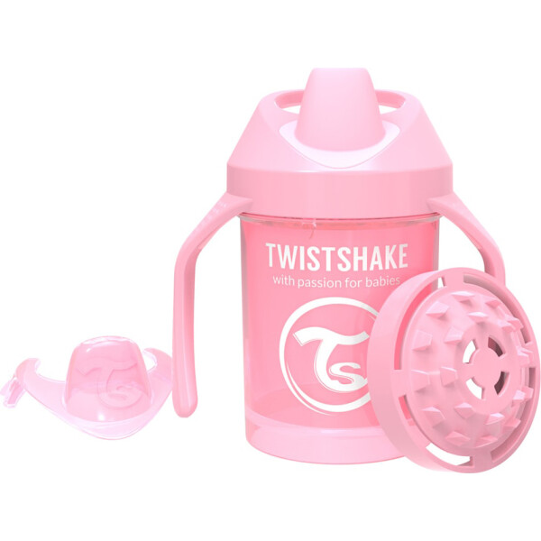

Мини чашка с ручками Twistshake 230мл 4+мес светло-розовая 78267