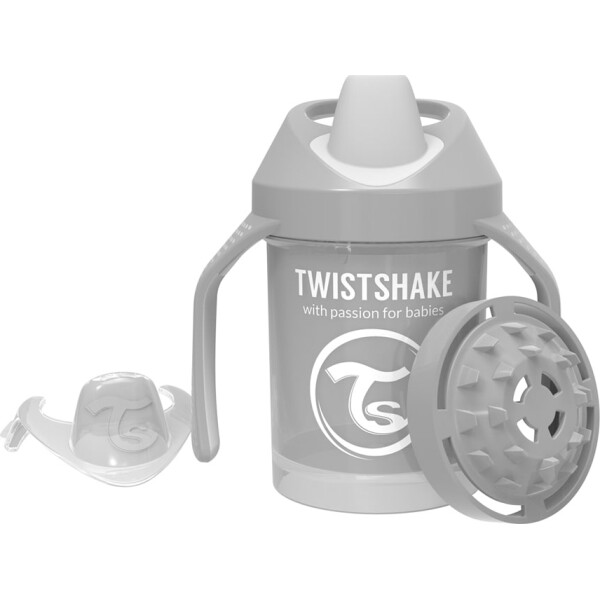 

Мини чашка с ручками Twistshake 230мл 4+мес серая 78272