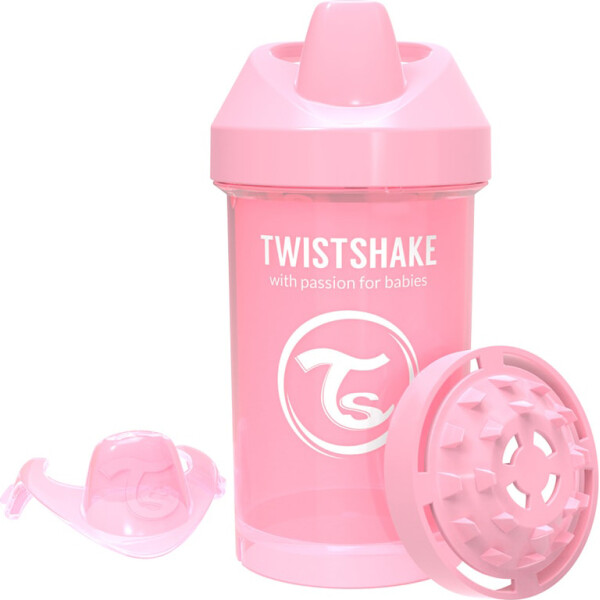 

Чашка-непроливайка Twistshake 300мл 8+мес светло-розовая 78273