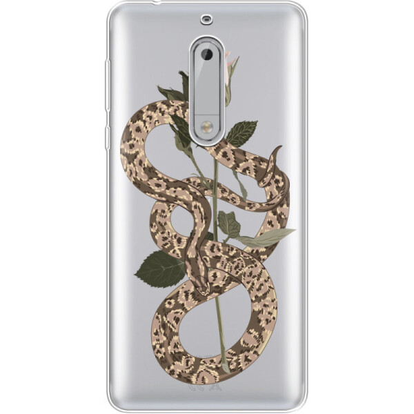 

Силиконовый чехол BoxFace Nokia 5 Glamor Snake (31264-cc67)