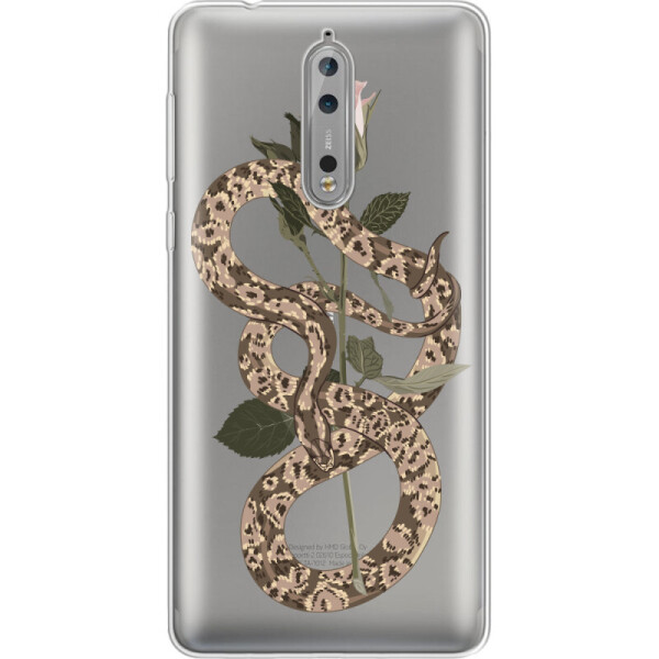 

Силиконовый чехол BoxFace Nokia 8 Glamor Snake (32213-cc67)