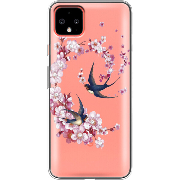 

Силиконовый чехол BoxFace Google Pixel 4 XL Swallows and Bloom (38491-rs4)