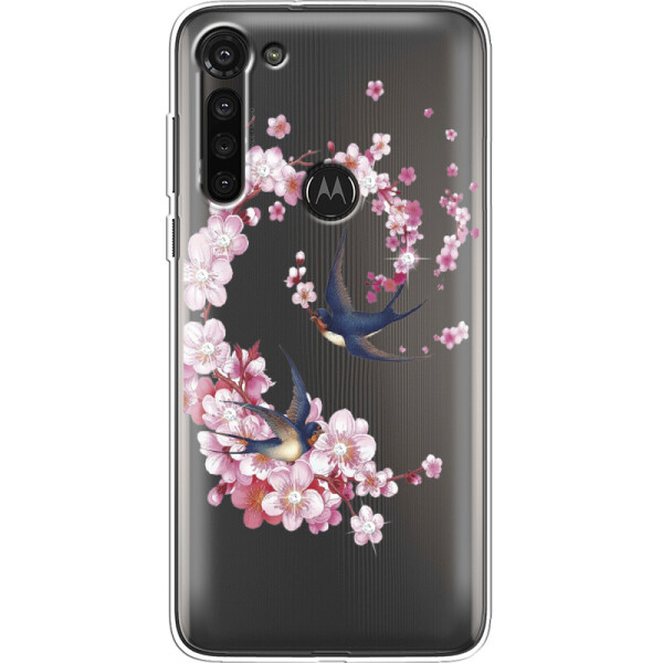 

Силиконовый чехол BoxFace Motorola G8 Power Swallows and Bloom (40962-rs4)