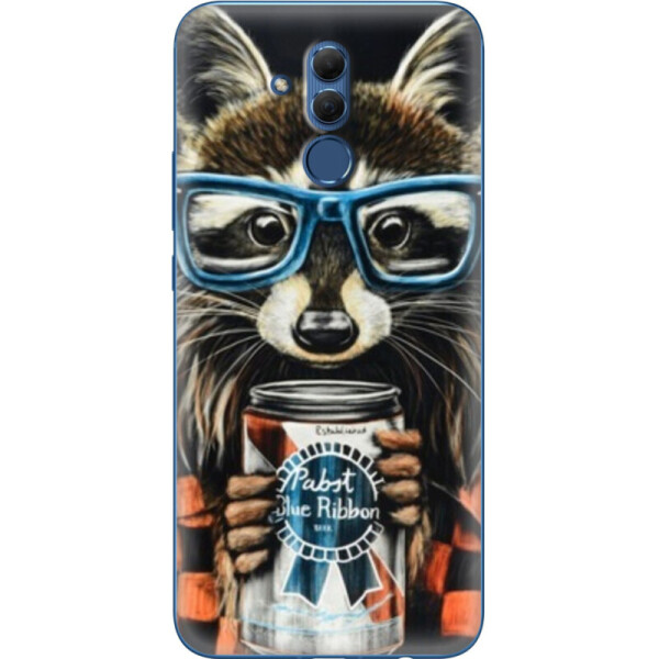 

Силиконовый чехол BoxFace Huawei Mate 20 Lite Енот с банкой (38978-up1333)