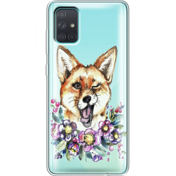 

Силиконовый чехол BoxFace Samsung A715 Galaxy A71 Winking Fox (38850-cc13)