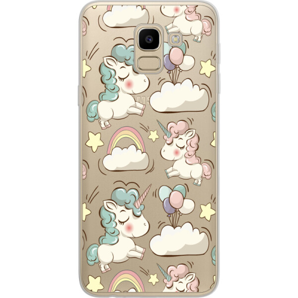 

Силиконовый чехол BoxFace Samsung J600 Galaxy J6 2018 Unicorns (33861-cc2)