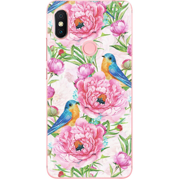 

Силиконовый чехол BoxFace Xiaomi Redmi S2 Birds and flowers (34451-up2376)